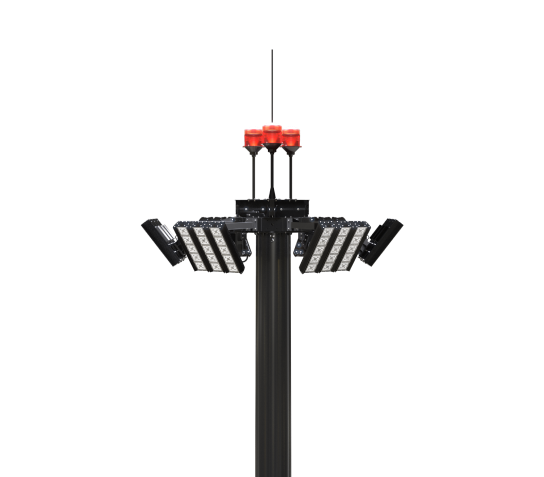 Готовая модель мачты с мобильной короной